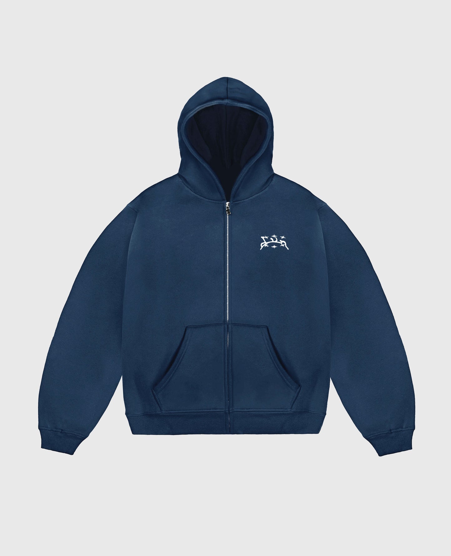 Zippé Curb – Bleu