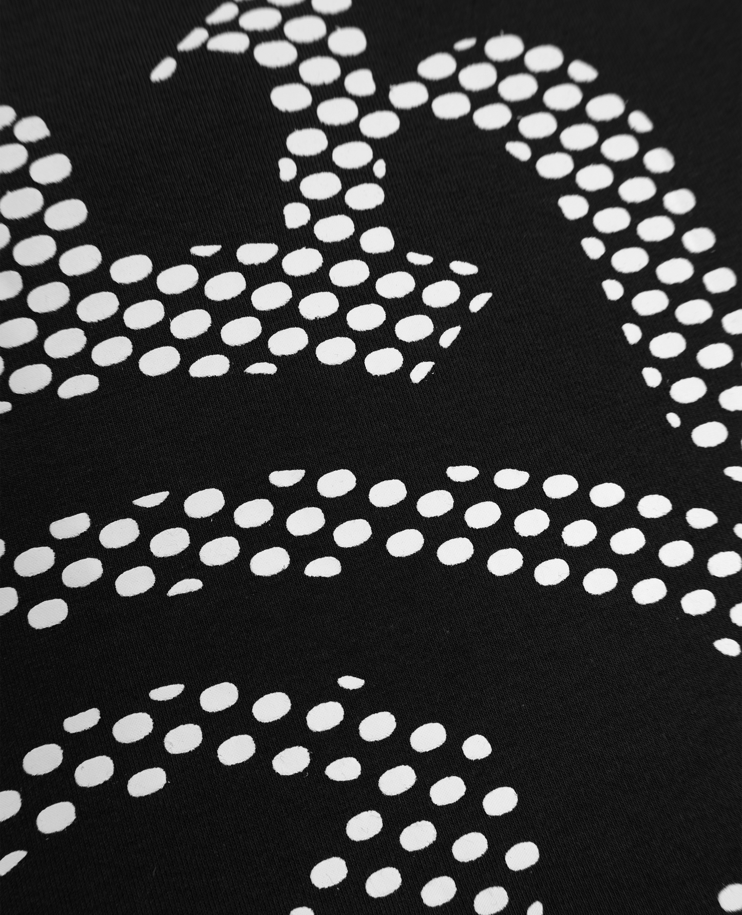 Zippé Hole Print – Noir