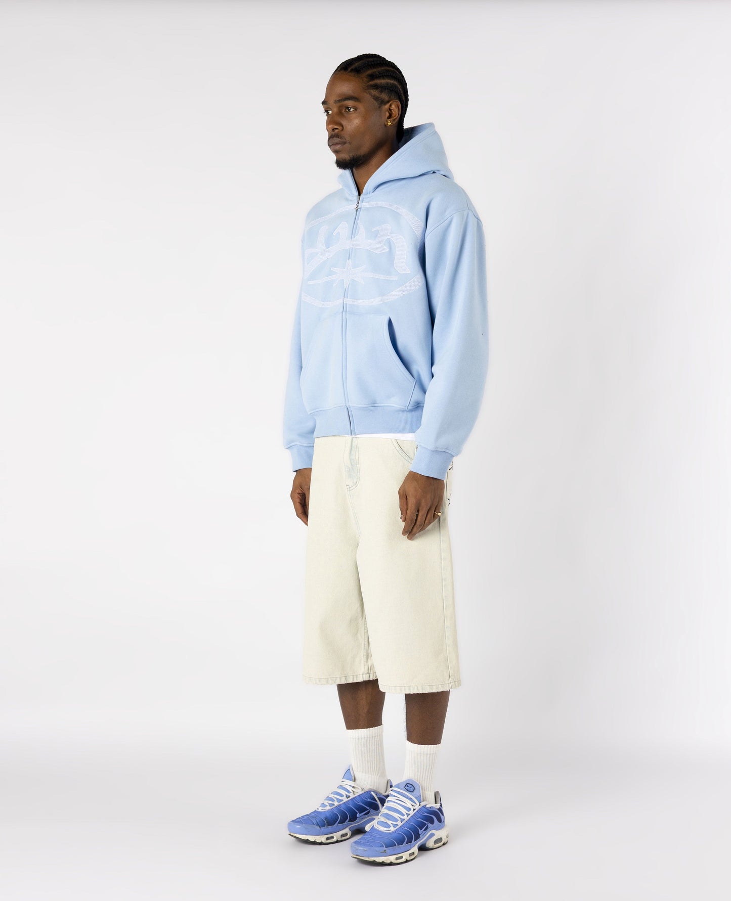 Zippé Light Overlogo – Bleu