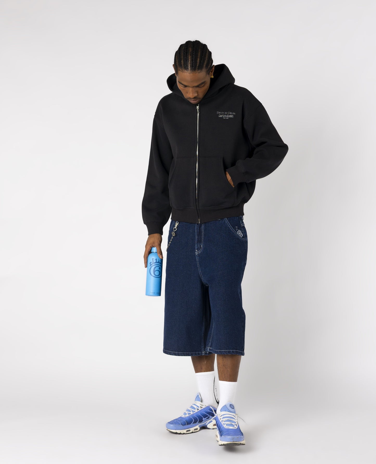Zippé Hole Print – Noir