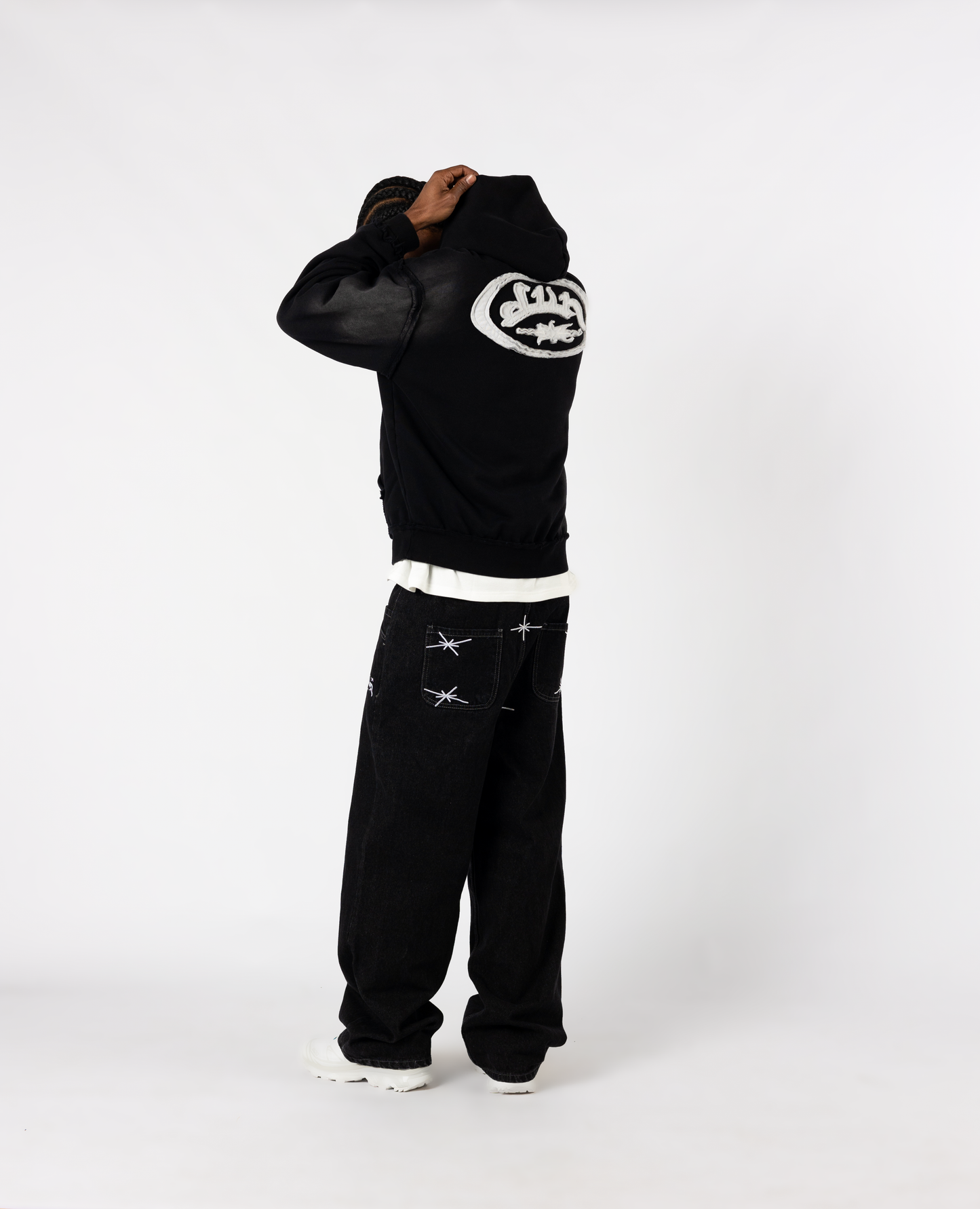 Hoodie Raw Military – Noir