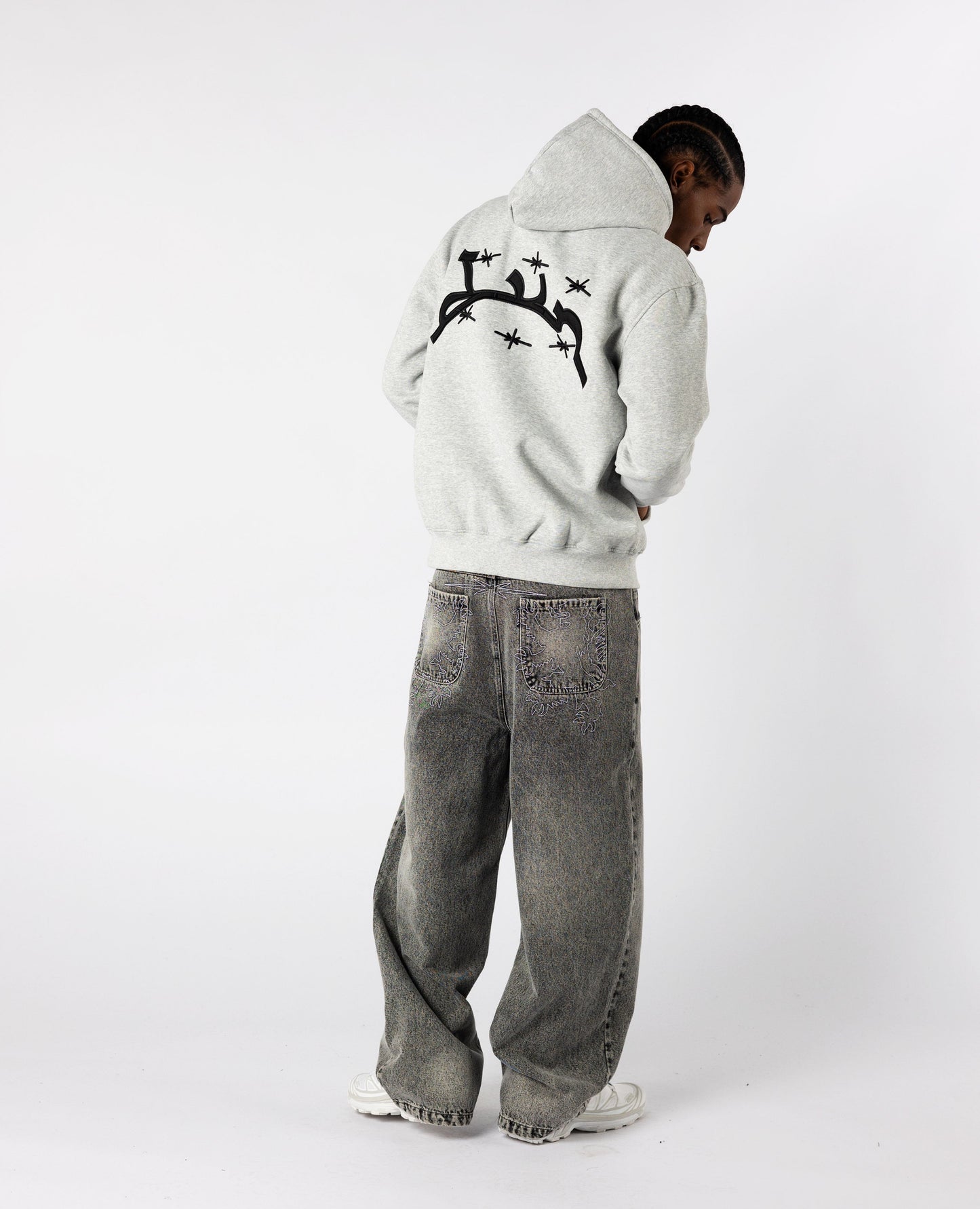 Zippé Mottled – Gris