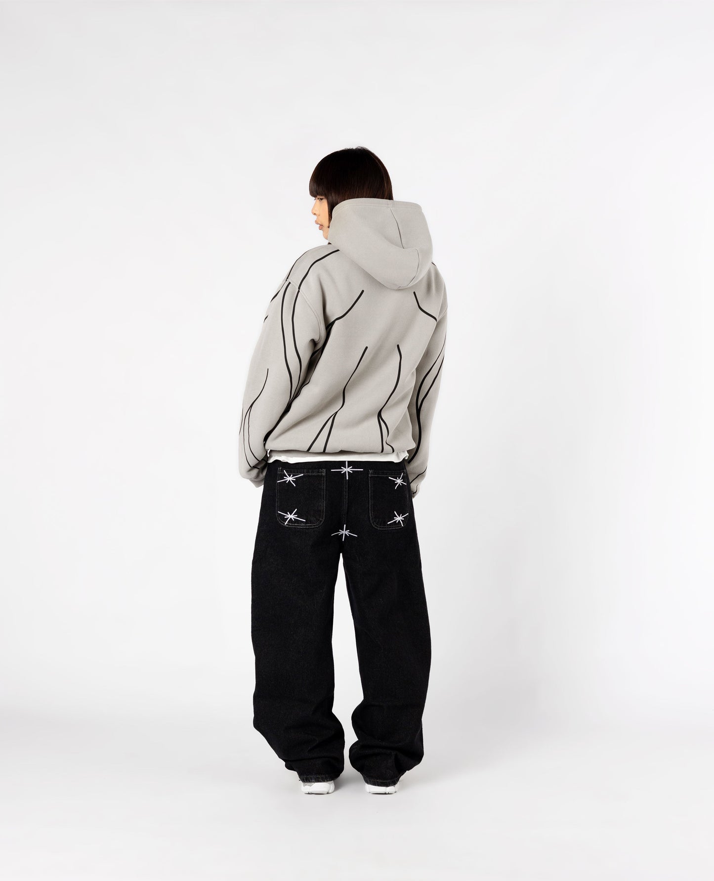 Hoodie Line – Gris