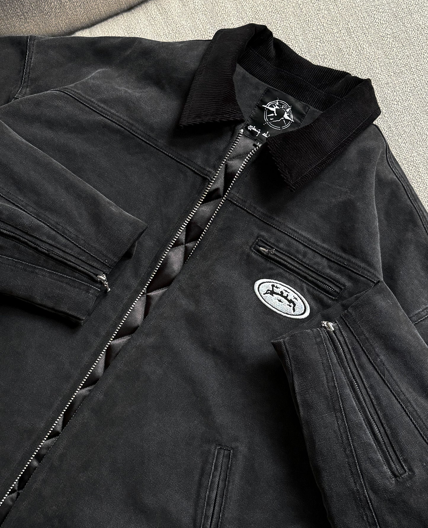 Veste Canvas Work – Noir
