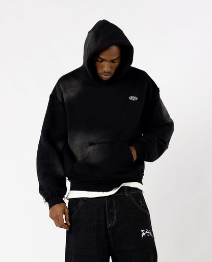 Hoodie Raw Military – Noir