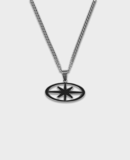 Enamel Necklace – Noir