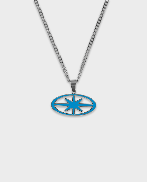 Enamel Necklace – Bleu