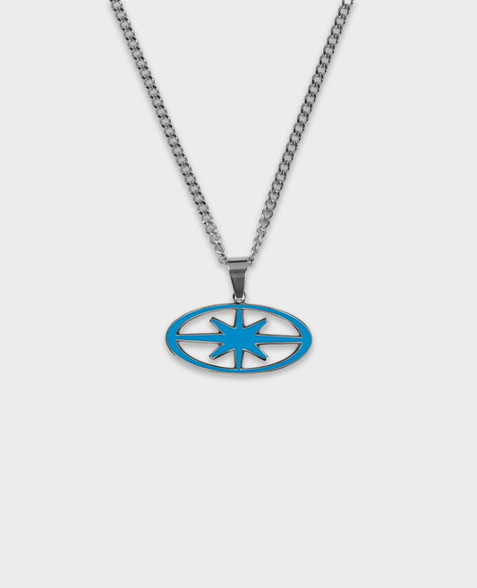 Enamel Necklace – Bleu
