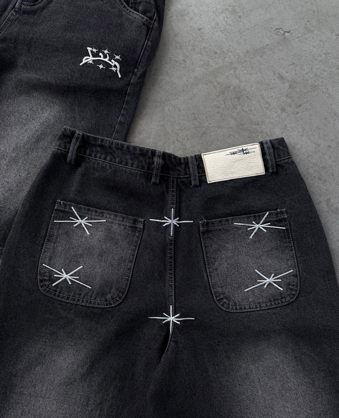 Jean Washed Jort – Noir