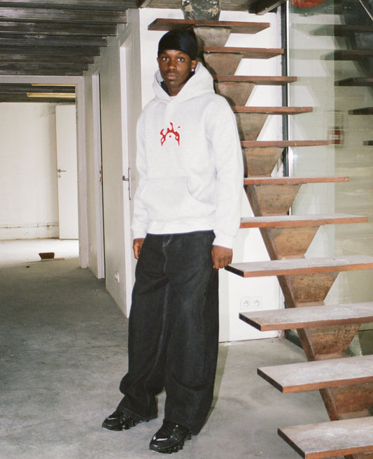 Hoodie Bent Curb – Gris
