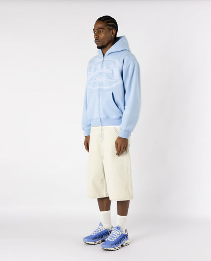 Zippé Light Overlogo – Bleu
