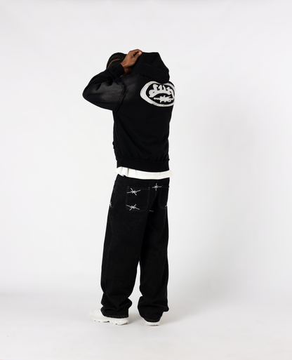 Hoodie Raw Military – Noir