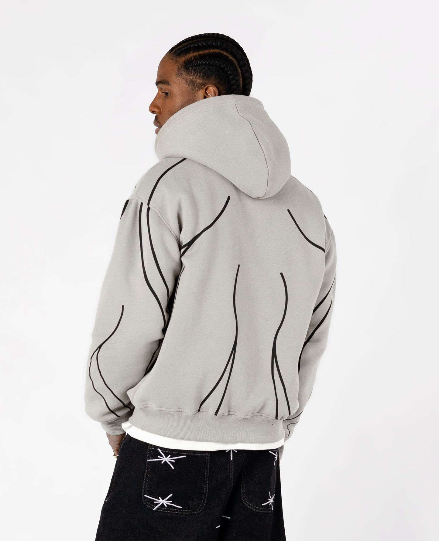 Hoodie Line – Gris