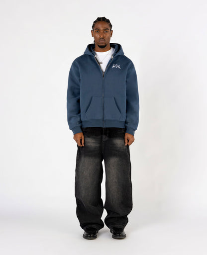 Zippé Curb – Bleu
