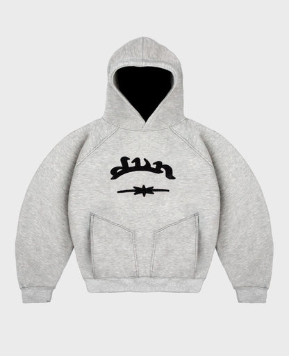 Hoodie Mottled Sharp – Gris