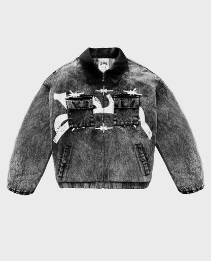 Veste Washed – Gris