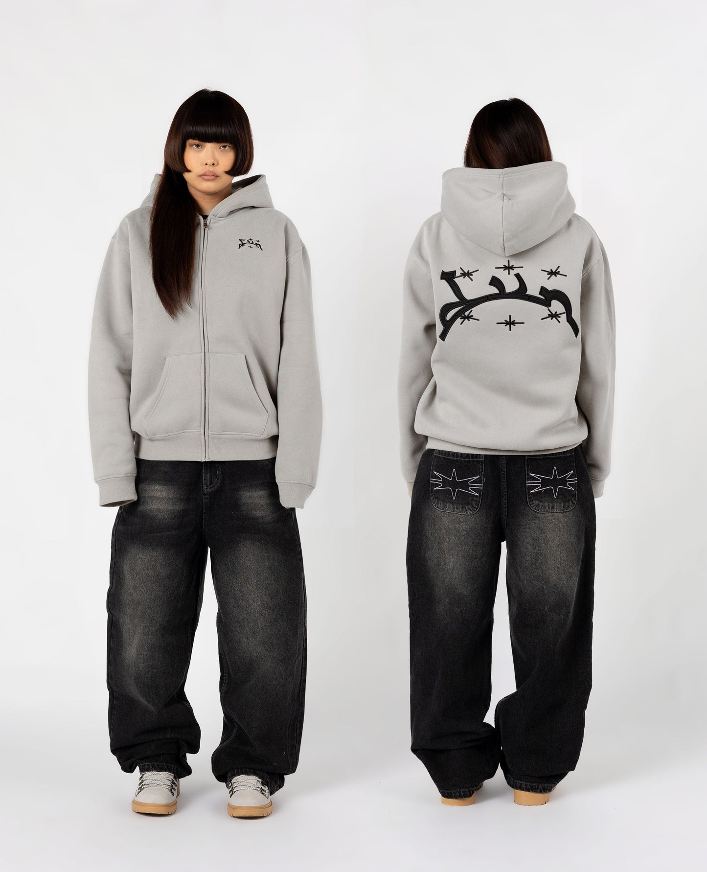 Zippé Curb – Gris