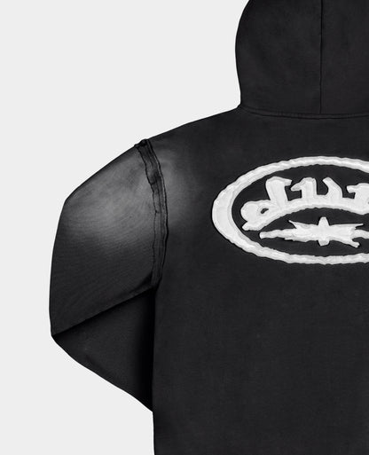 Hoodie Raw Military – Noir